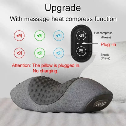 NuRevita Electric Neck Massager Pillow Cervical Stretcher